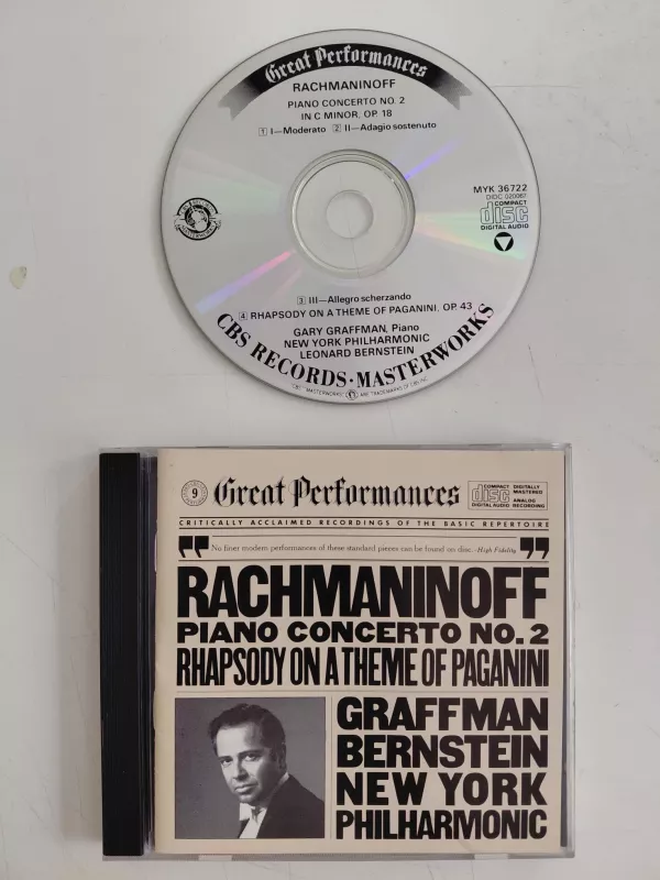 Rachmaninoff  – Piano Concerto No. 2 / Rhapsody On A Theme Of Paganini  - CD Albüm-2.el