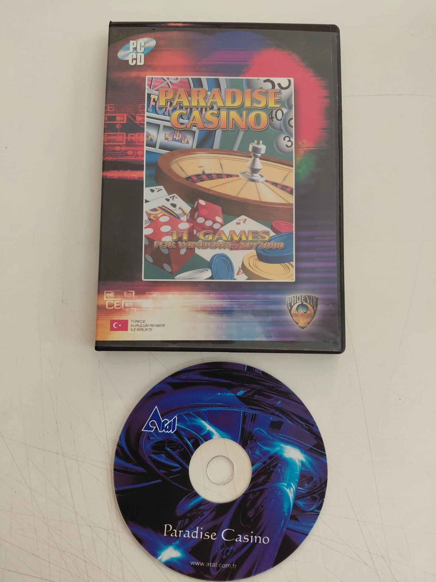 Paradise Casino  ( 11 Game Texas Holdem, Black Jacks..)  -  PC  CD-ROM Oyun
