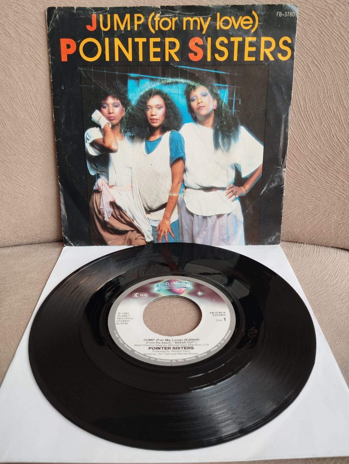 Pointer Sisters – Jump (For My Love) - 1983  Hollanda Basım 45lik Plak-2.el
