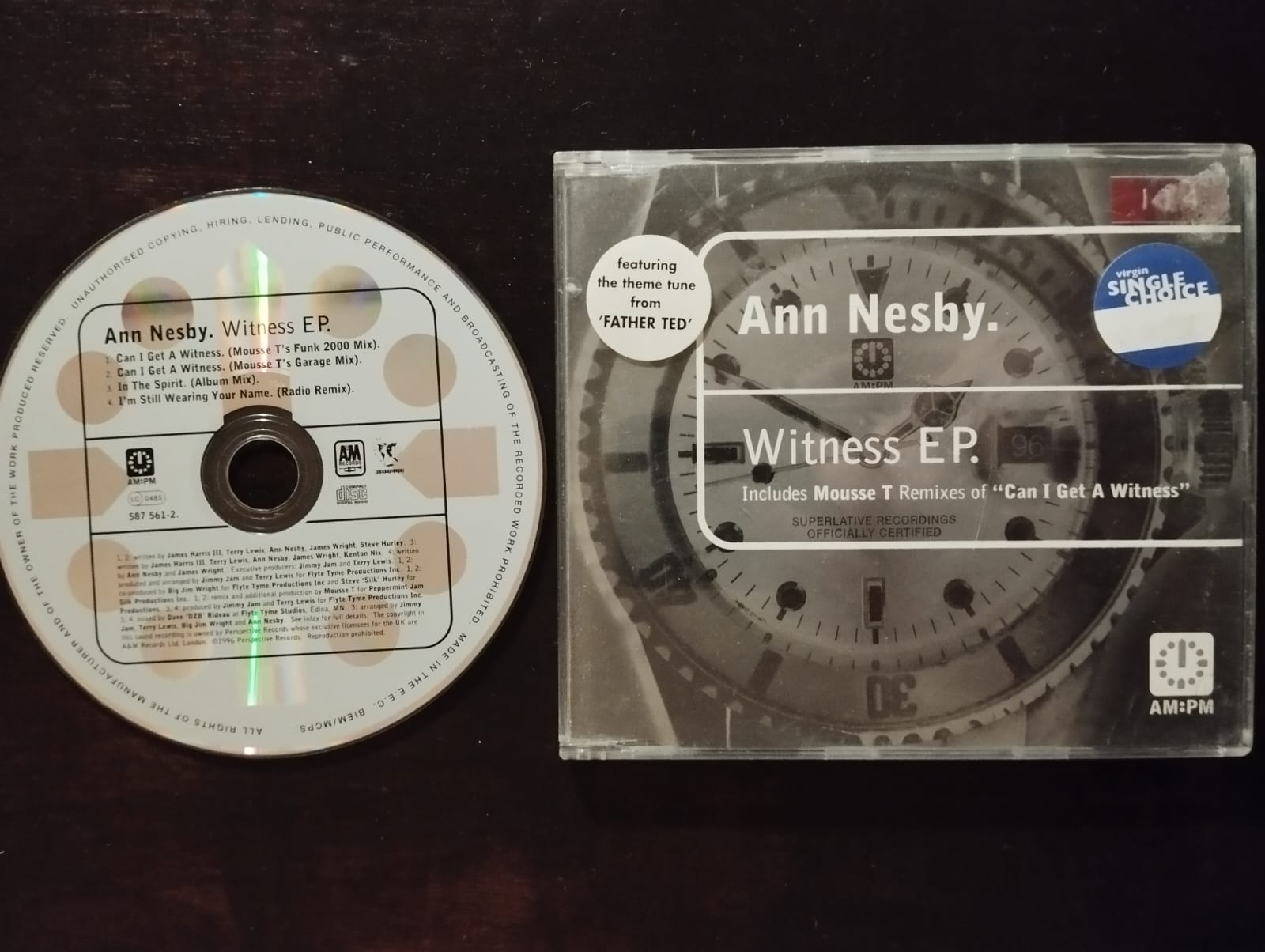 Ann Nesby – Witness EP - 1996 Avrupa Basım 2. El CD, Maxi-Single