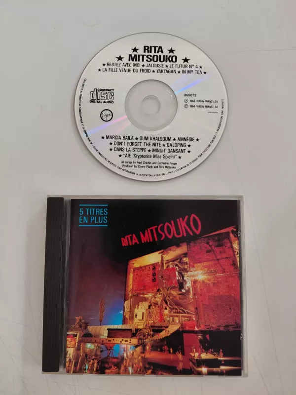 Rita Mitsouko  –  Rita Mitsouko -  Fransa Basım  CD Albüm-2.el