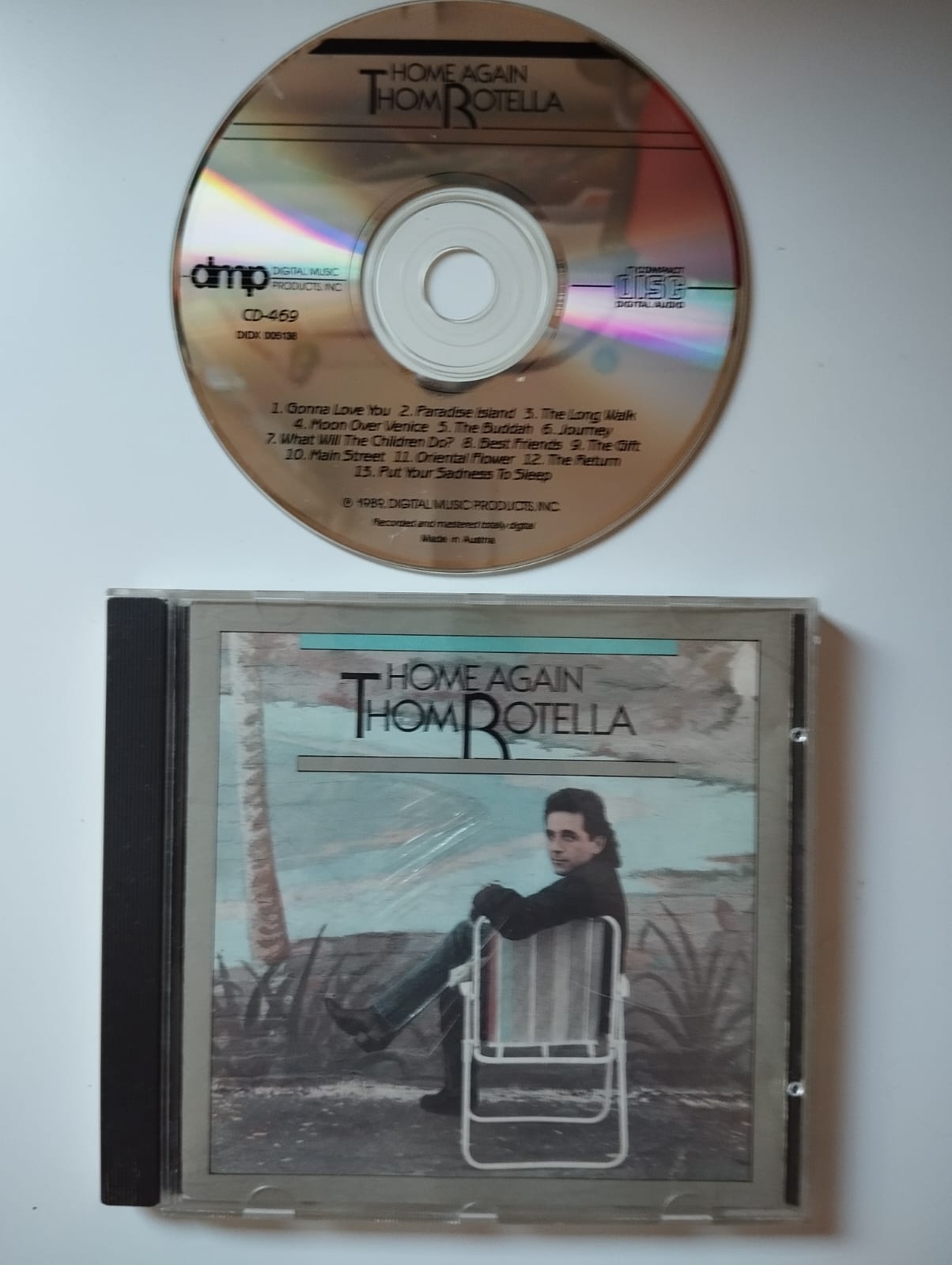 Thom Rotella – Home Again - 1989 Avrupa Basım 2. El CD Albüm
