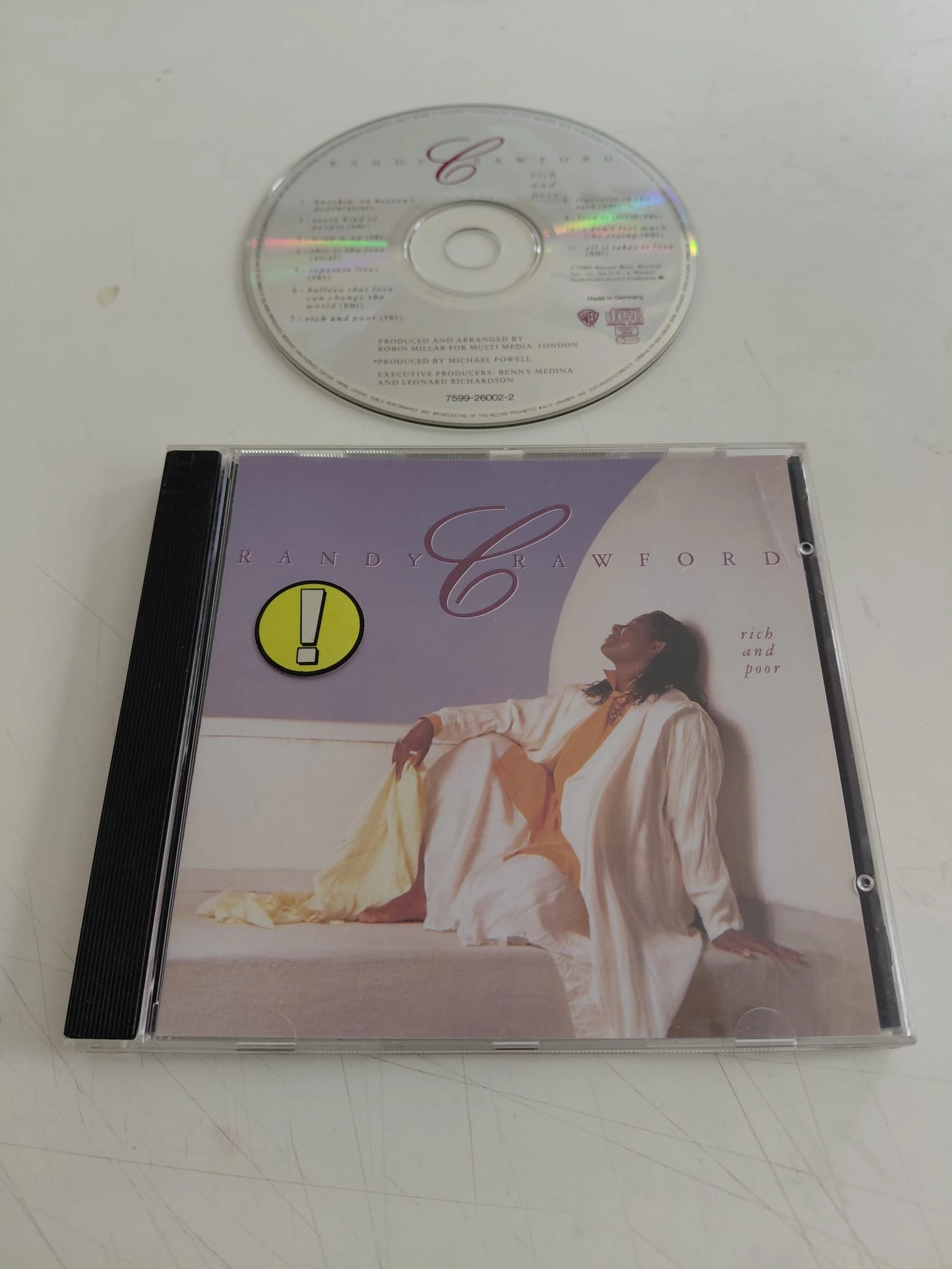 Randy Crawford – Rich And Poor  –  Avrupa Basım - CD Albüm-2.el
