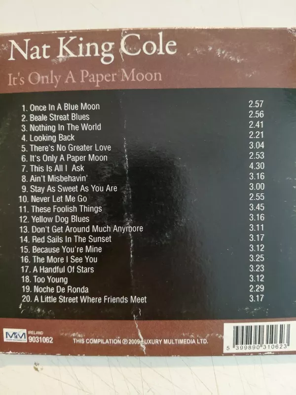 Nat King Cole Vol 2  - Avrupa Basım  CD Albüm-2.el