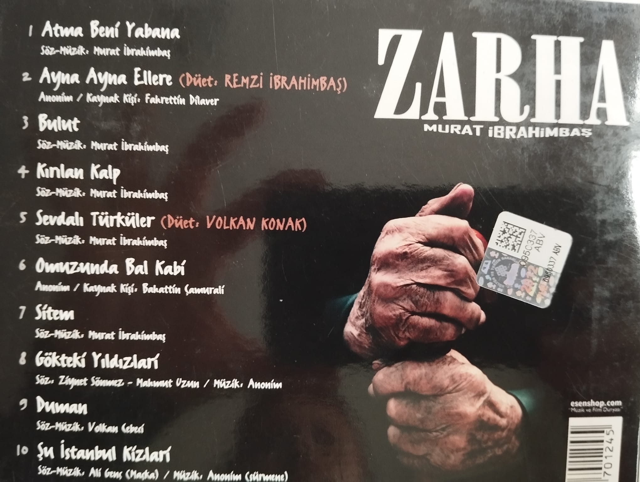 Zarha - Murat İbrahimbaş - Türkiye Basım -  2.El CD Albüm