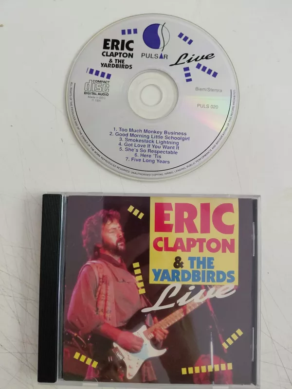 Eric Clapton And The Yardbirds – Live - 1991 Avrupa Basım CD Albüm-2.el
