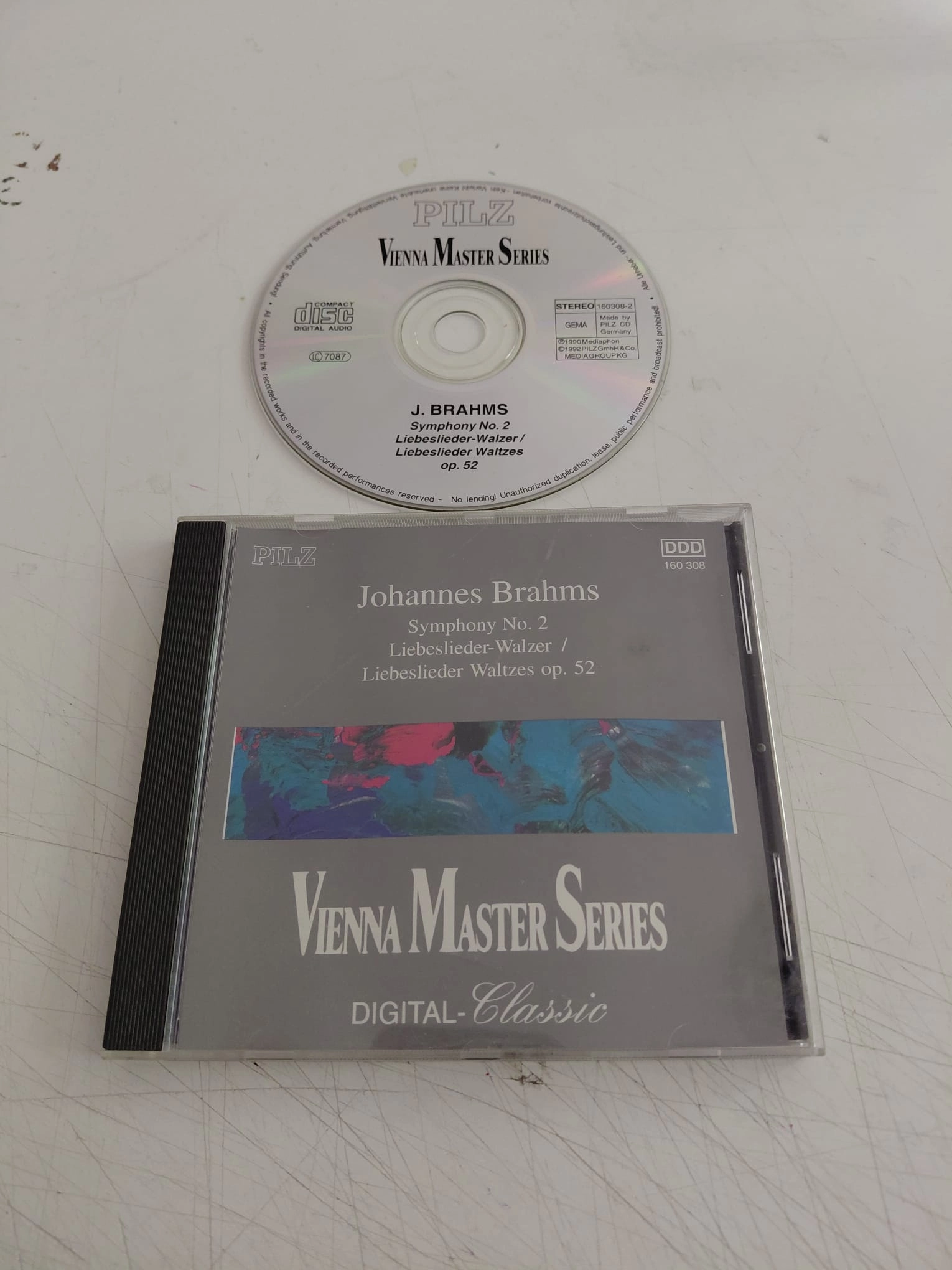 Brahms – Symphony No. 2 / Liebeslieder-Walzer = Op. 52 - 1992 Avrupa Basım CD Albüm-2.el