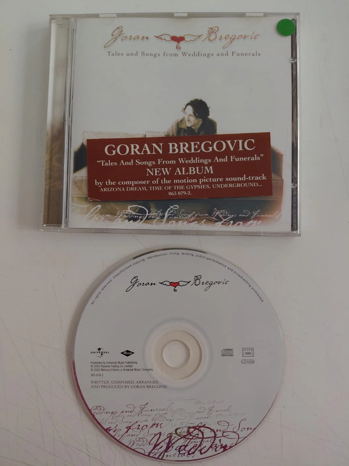 Goran Bregovic  – Tales And Songs From Weddings And Funerals  -  2002 Fransa Basım CD Albüm-2.el