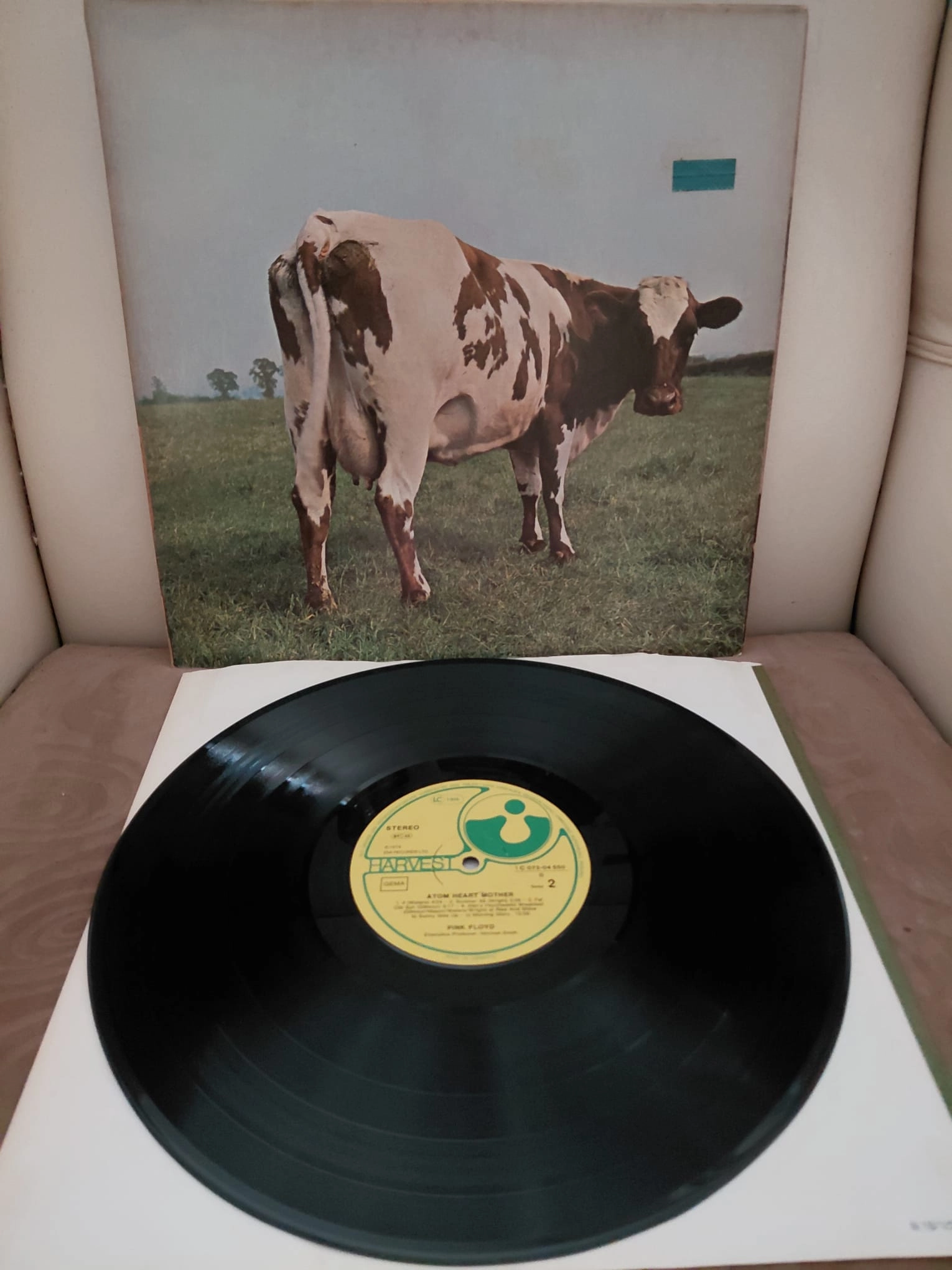 PINK FLOYD  -  Atom Heart Mother  - 1977 Almanya Basım Albüm - LP Plak