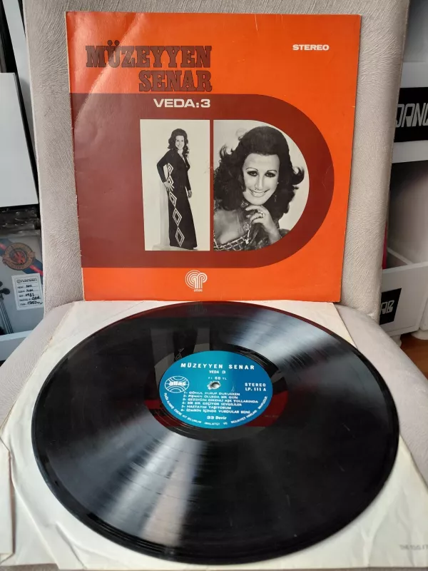 Müzeyyen Senar – Veda 3 - 1973 Türkiye Basım 33 Lük LP Albüm Plak-2.el