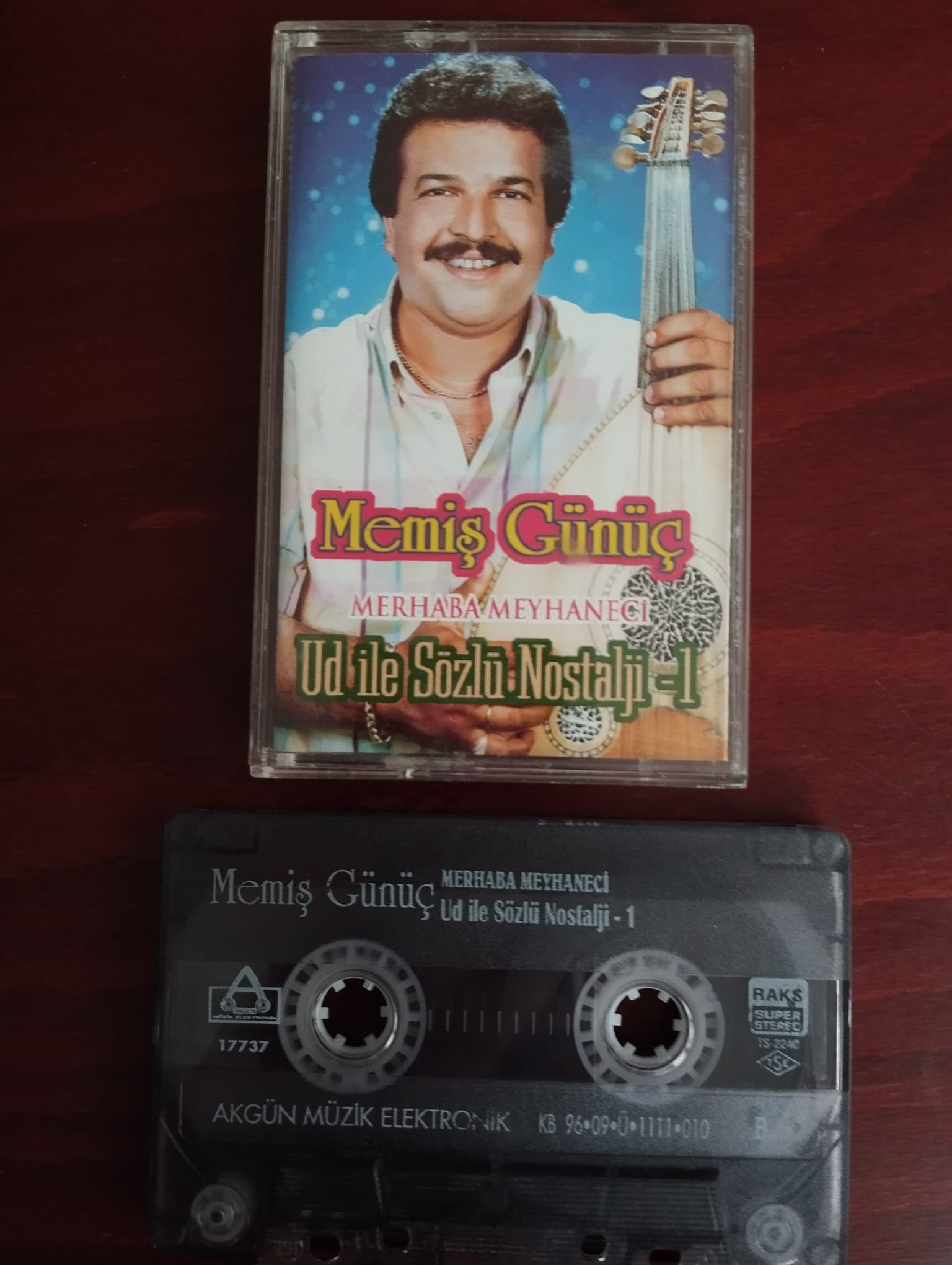 Muğlalı Memiş Günüç - Merhaba Meyhaneci -  1996 Türkiye Basım  Kaset Albüm-2.el