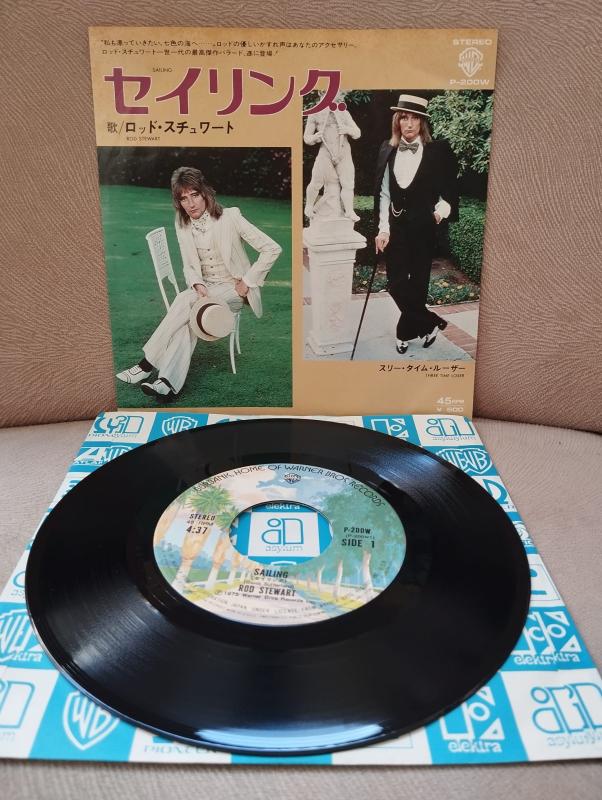 Rod Stewart  -  Sailing -  1977  Japonya Basım 45’lik Plak-2.EL
