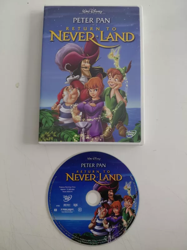 PETER PAN In Return to Never Land - DVD Animasyon /1. Bölge-Türkçe altyazı yoktur-2.el
