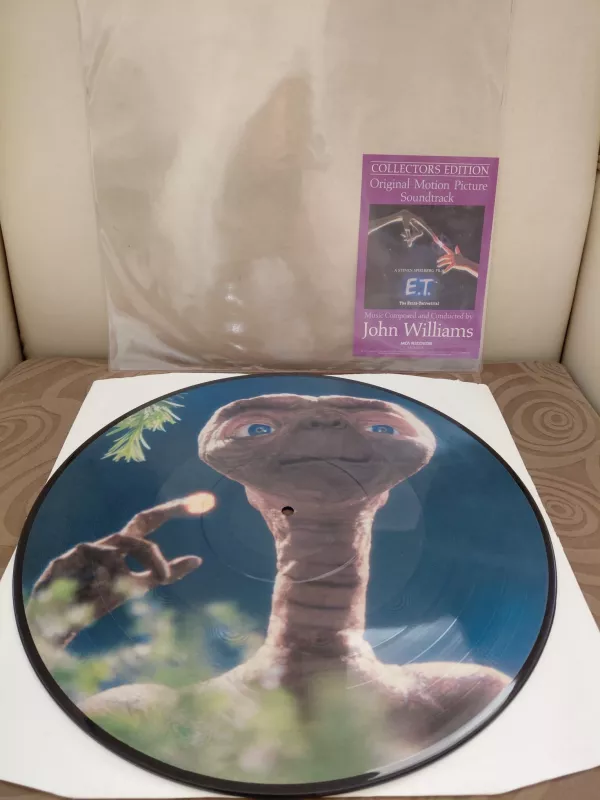 John Williams – E.T. (The Extra-Terrestrial) - 1982 USA Basım LP Plak - Picture Disc / Limited Edition-2.el