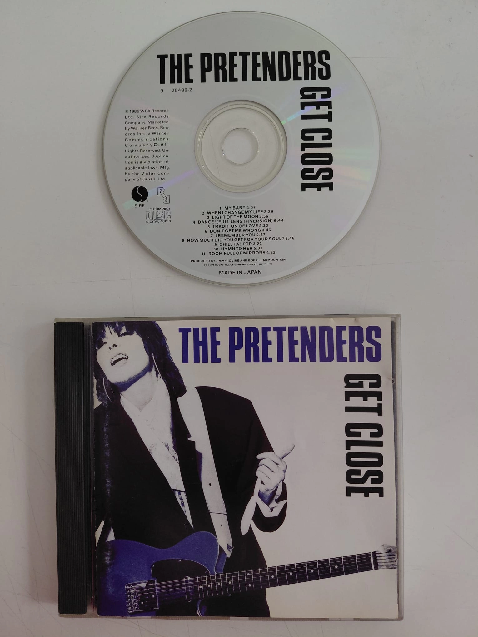 The Pretenders  – Get Close – 1986  USA  Basım - CD Albüm-2.el