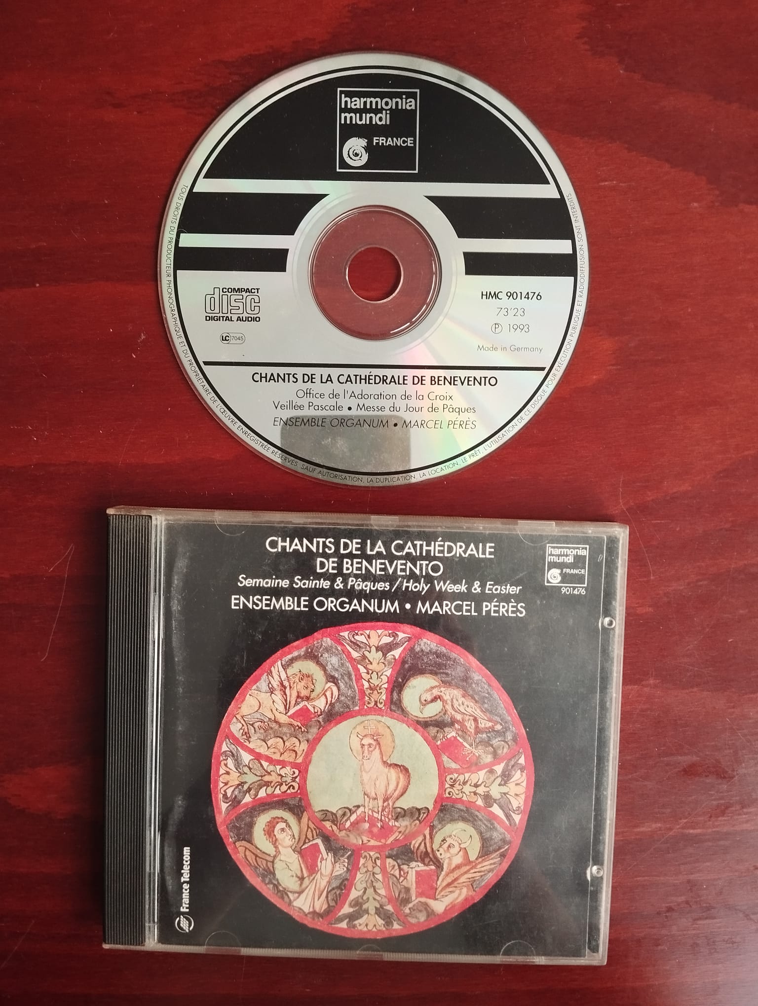 Ensemble Organum -Marcel Peres – Chants De La Cathedrale De Benevento -1993 Almanya Basım CD-2.el