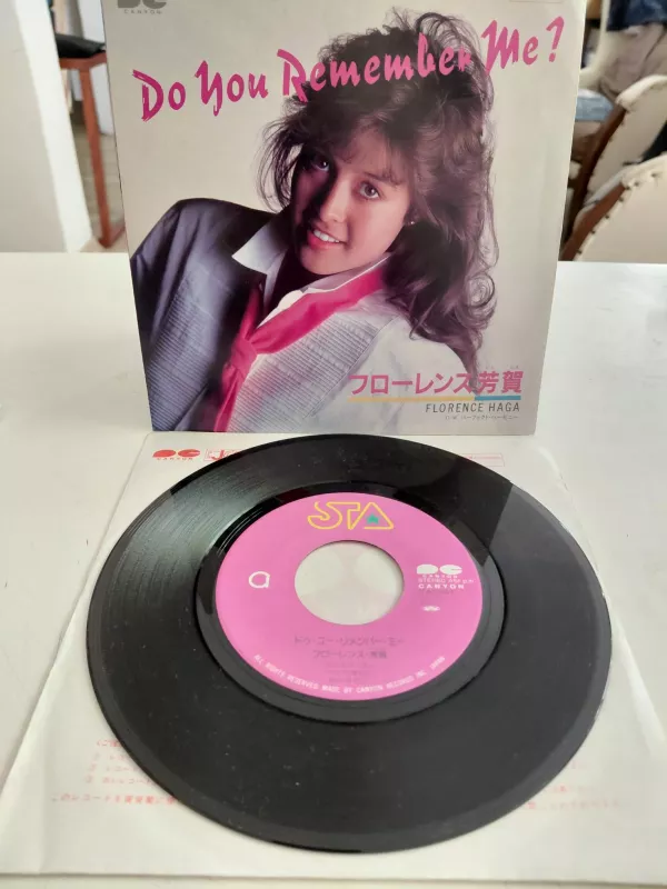 Florence Haga  –  Do You Remember Me  - 1984 Japonya Basım 45lik Plak-2.el