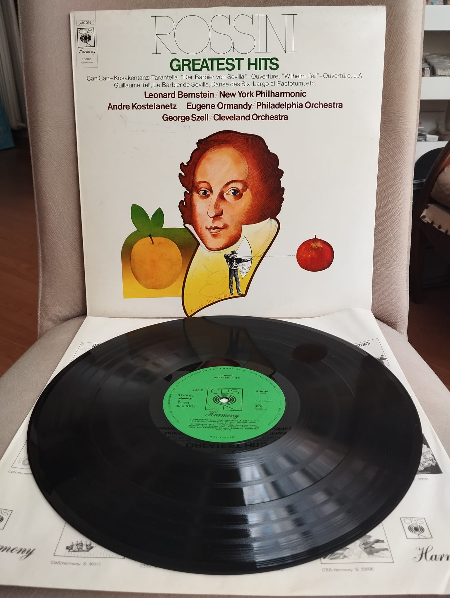 ROSSINI – Rossini’s Greatest Hits - 1971 Hollanda Basım LP Plak Albüm (Opera)-2.EL