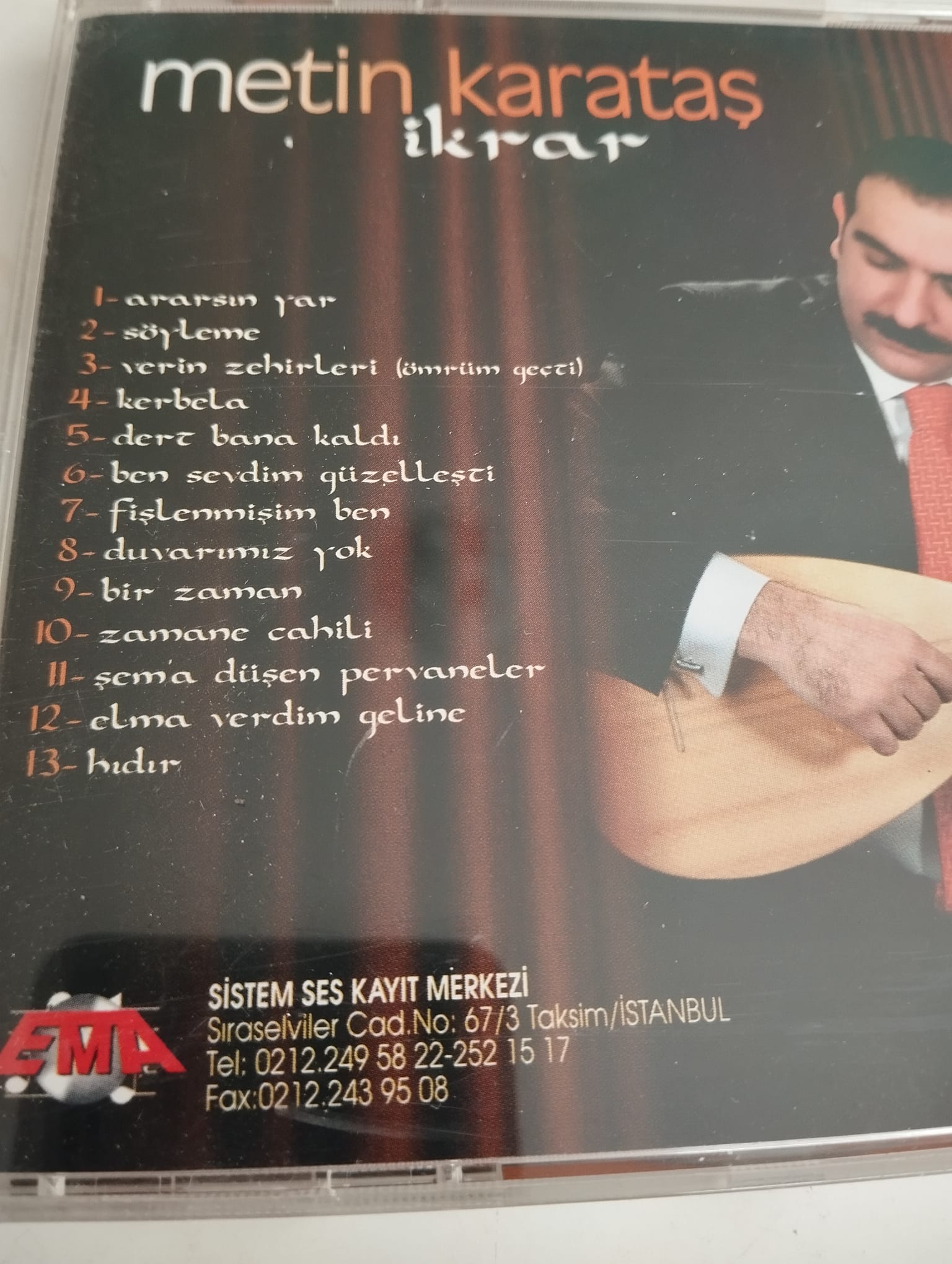 Metin Karataş  / İkrar –    Türkiye Basım  2. El CD  Albüm