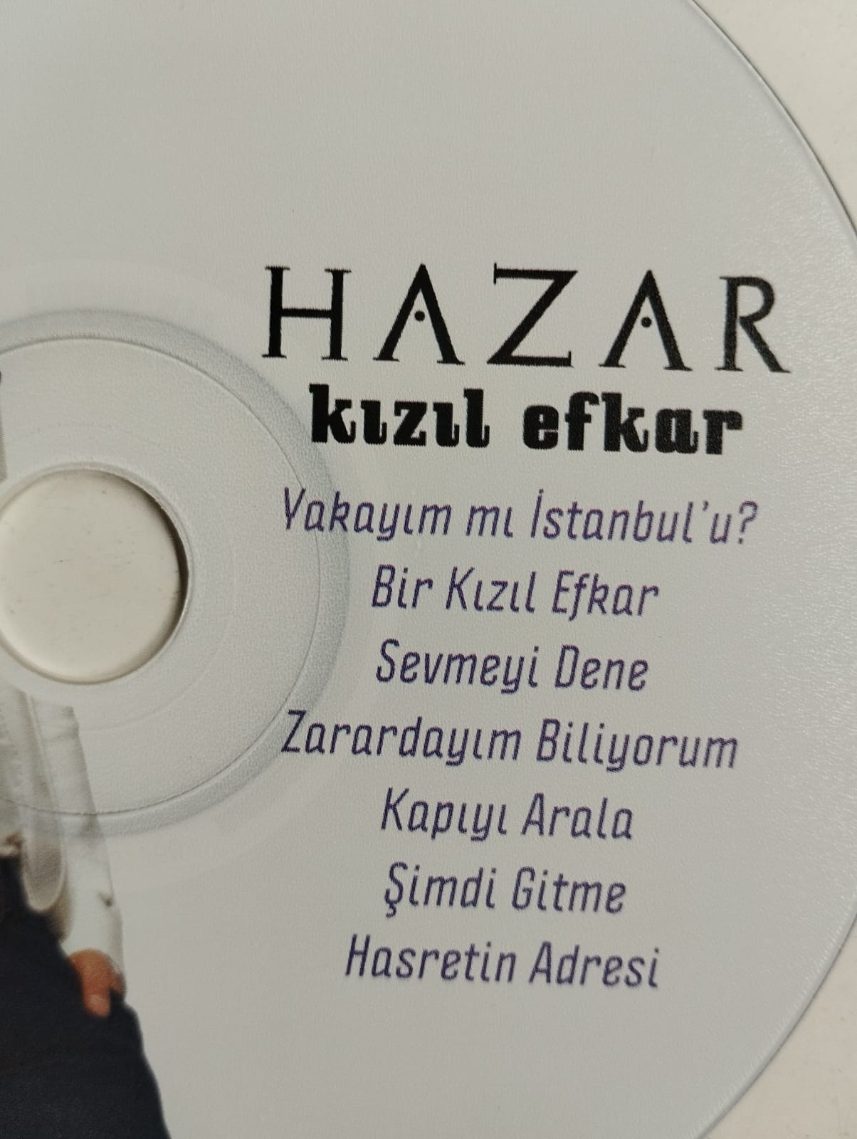 Hazar - Kızıl Efkar -  Türkiye Basım - 2. El  CD Albüm