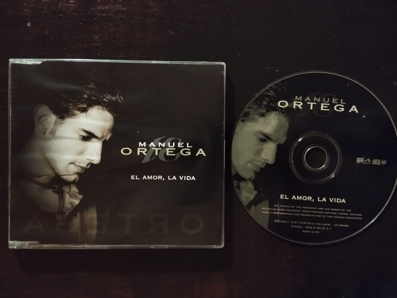 Manuel Ortega – El Amor, La Vida - 2001 Avrupa Basım 2. El CD, Maxi-Single