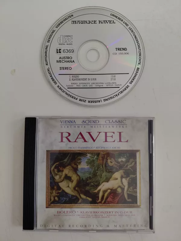Ravel – Bolero / Klavierkonzert In G-Dur  –  Avusturya Basım - CD Albüm-2.el