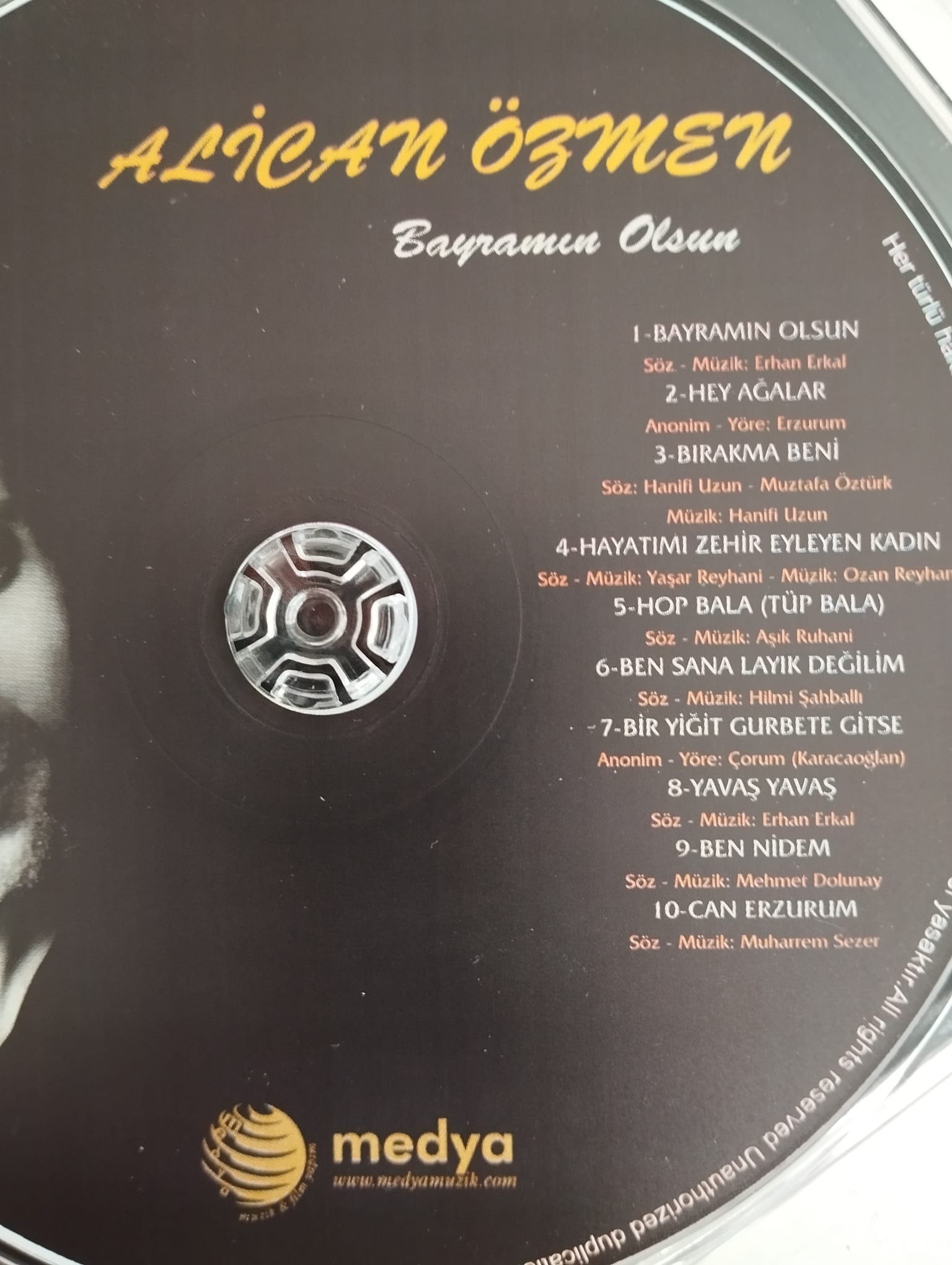 Alican Özmen / Bayramın Olsun–    Türkiye Basım  2. El CD  Albüm