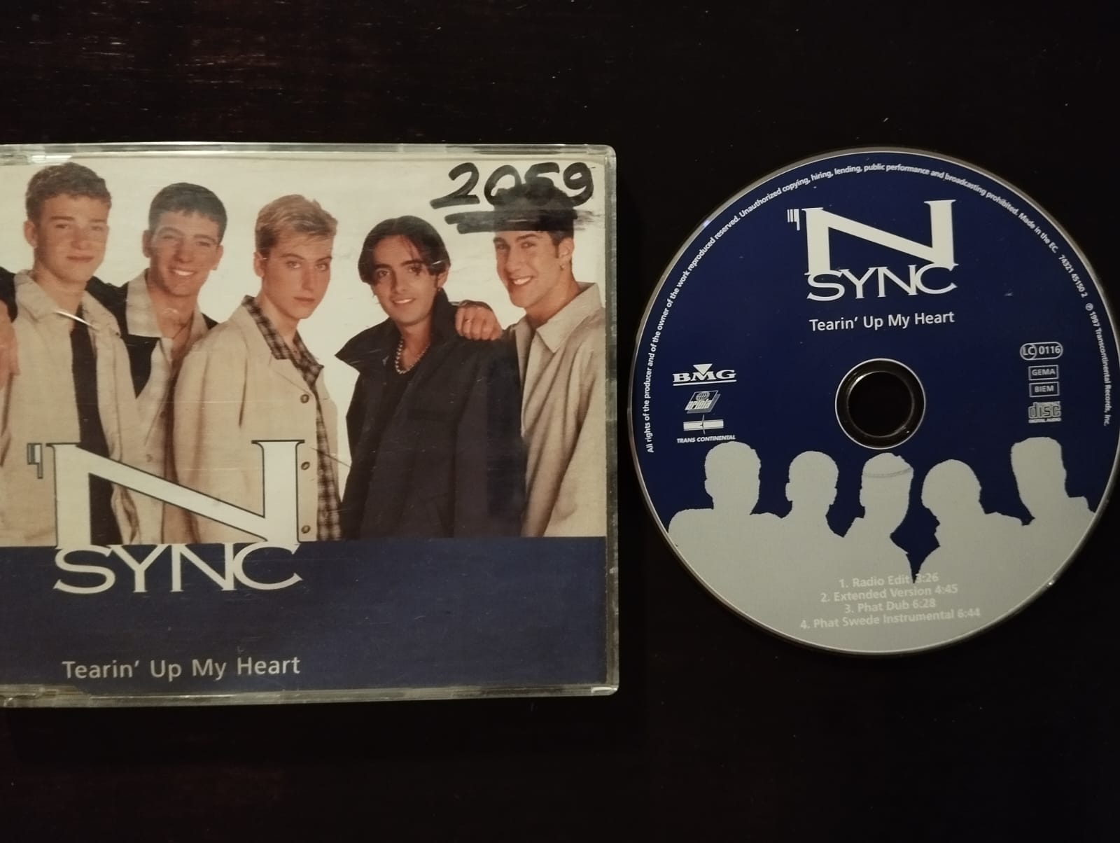 ’N Sync – Tearin’ Up My Heart - 1997 Avrupa Basım 2. El CD, Maxi-Single