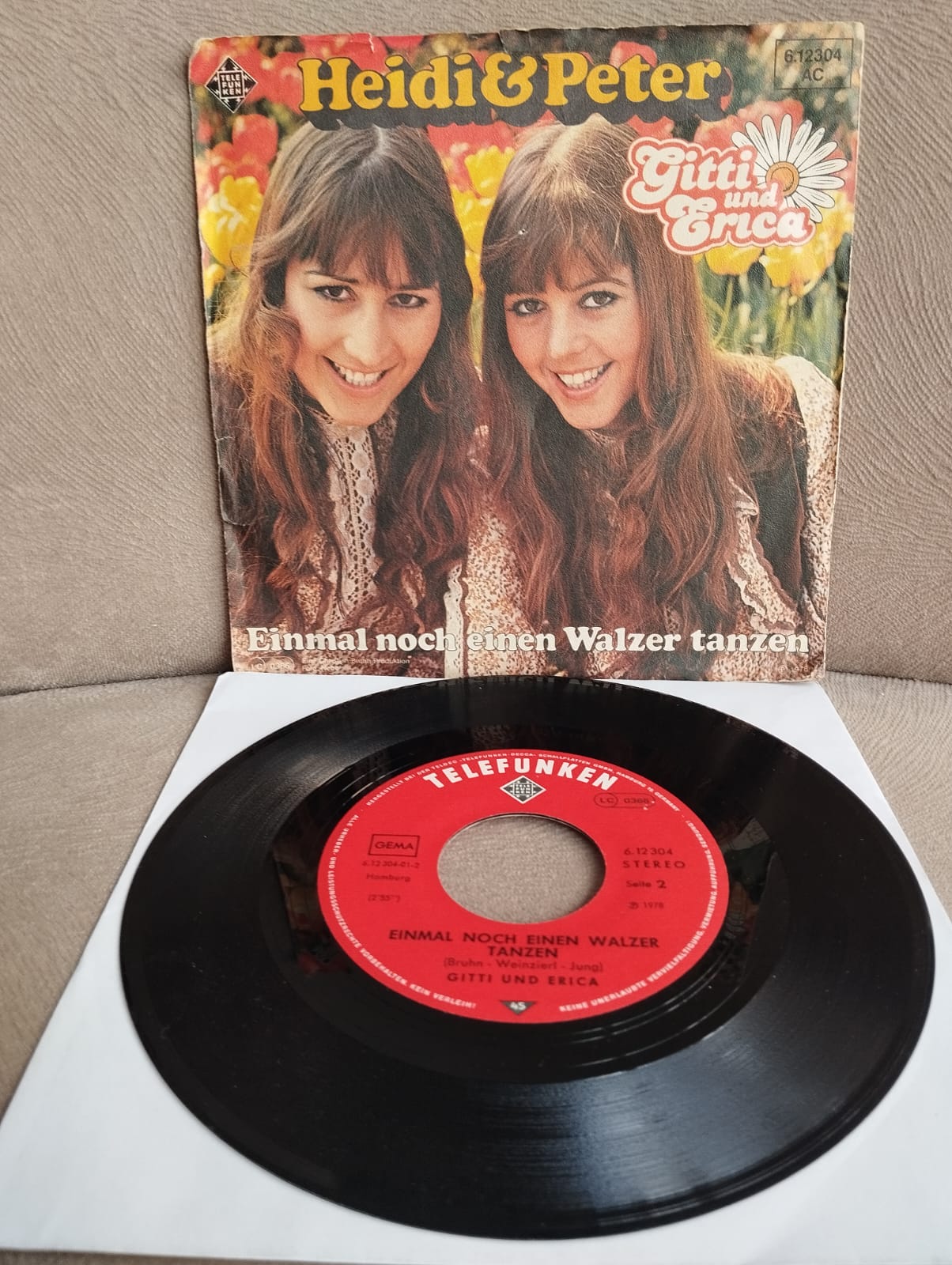 Gitti Und Erica – Heidi & Peter - 1978 Almanya Basım 45 lik Plak-2.el
