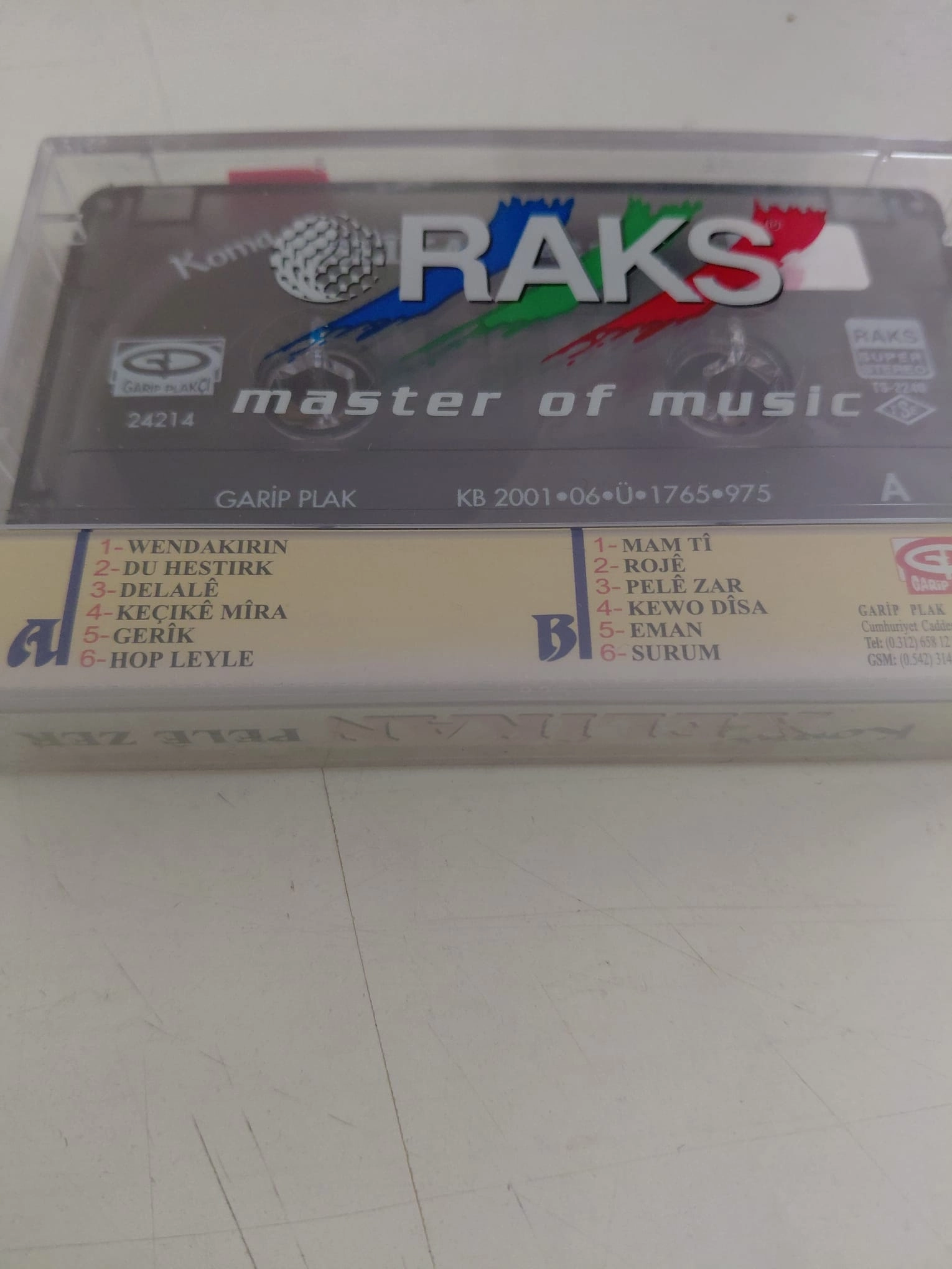 Koma Xelikan - Pele Zer  -  Türkiye  Basım Kaset Albüm /Açılmamış Ambalajlı (Kürtçe)