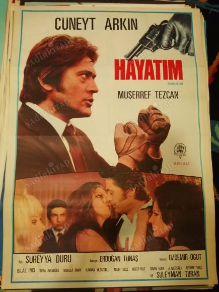HAYATIM-CÜNEYT ARKIN/MÜŞERREF TEZCAN-FİLM AFİŞİ