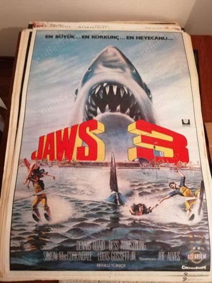 JAWS 3  - 70X100 CM EBATLARINDA  FİLM AFİŞİ