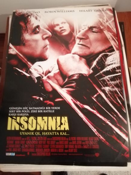 INSOMNIA - AL PACINO - ROBIN WILLIAMS  - 70X100 CM EBATLARINDA  FİLM AFİŞİ