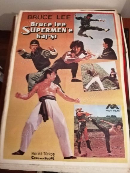 BRUCE LEE SUPERMEN E KARŞI  - 70X100 CM EBATLARINDA  FİLM AFİŞİ