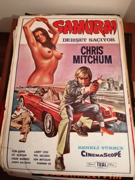 SAMURAI - CHRIS MITCHUM  - 70X100 CM EBATLARINDA FİLM AFİŞİ
