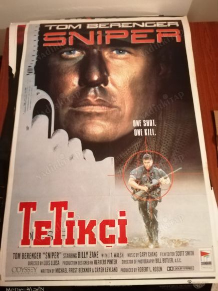 SNIPER - TETİKÇİ - TOM BERENGER  - 70X100 CM EBATLARINDA FİLM AFİŞİ