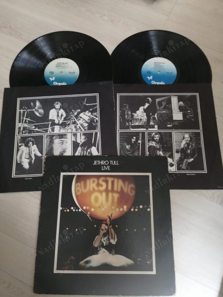 JETHRO TULL - LIVE BURSTING OUT - 1978 ALMANYA BASIM DOUBLE LP ALBÜM  PLAK-2.EL