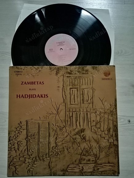 ZAMBETAS  - PLAYS HADJIDAKIS - 1973 YUNANİSTAN BASKI  LP ALBÜM  33 LÜK PLAK