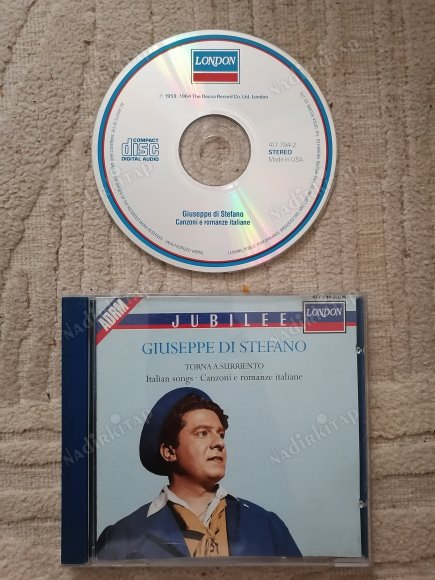 GIUSEPPE DI STEFANO / TORNA A SURRIENTO - Italian Songs -Canzoni e Romanze Italiane - CD  ALBÜM