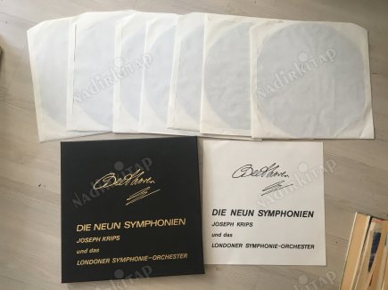 BEETHOVEN - JOSEPH KRIPS UND DAS LONDONER SYMPHONIE ORC-1966 ALMANYA BASKI 7XLP BOX