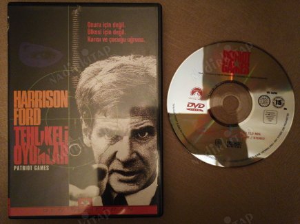 TEHLİKELİ OYUNLAR ( PATRIOT GAMES ) -  HARRISON FORD  -  112 DAKİKA+ EXTRAS  - 2.EL  DVD FİLM