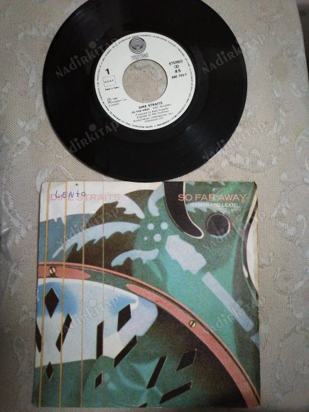 DIRE STRAITS - SO FAR AWAY / WALK OF LIFE   -1985 İSPANYA   BASIM  45 LİK PLAK