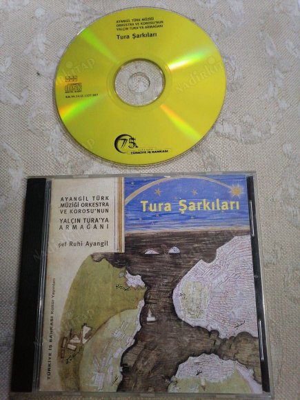 AYANGİL TÜRK MÜZİĞİ ORKESTRA VE KOROSUNUN YALÇIN TURAYA ARMAĞANI - TURA ŞARKILARI - 1999 TÜRKİYE BASIM  ALBÜM CD