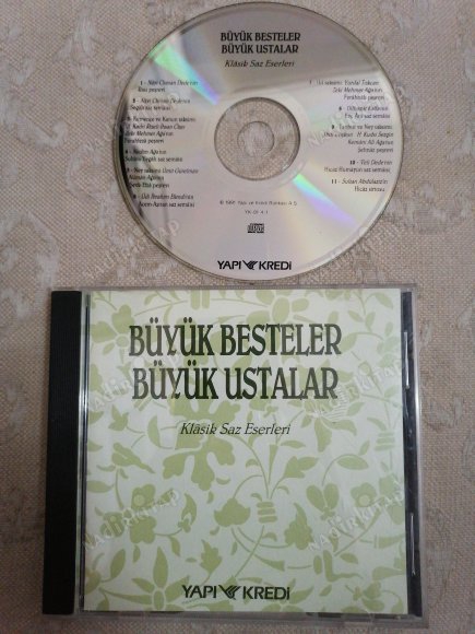 BÜYÜK BESTELER BÜYÜK USTALAR - KLASİK SAZ ESERLERİ -   TÜRKİYE  BASIM CD  ALBÜM ( YAPI KREDİ )