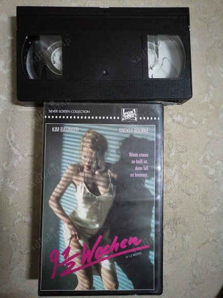 9 1/2 WOCHEN  ( 9 1/2 WEEKS )   - KIM BASINGER / MICKEY ROURKE -  112  DAKİKA  - 1993 ALMANYA BASIM ALMANCA VİDEO KASET