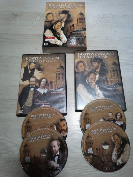 Dostoyevski’nin Fırtınalı Yaşamı - 4 DVD - 440 DAKİKA -2. EL  DVD FİLM TÜRKİYE BASIM