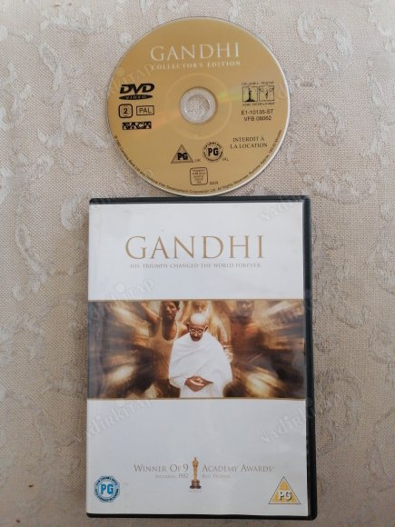 GANDHI  - BİR RICHARD ATTENBOROUGH FİLMİ- 183 DAKİKA - 2.EL  DVD FİLM - TÜRKÇE ALTYAZI VARDIR
