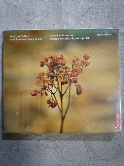 FRANZ SCHUBERT / ROBERT SCHUMANN - EMRE ELİVAR (PİYANO ) - 2009 TÜRKİYE  BASIM ALBÜM CD - AÇILMAMIŞ AMBALAJINDA