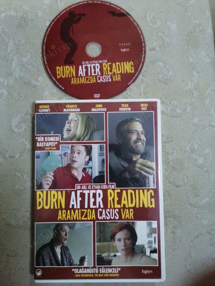 ARAMIZDA CASUS VAR ( BURN AFTER READING ) -  BİR COEN BİRADERLER FİLMİ -  DVD  FİLM -2. EL