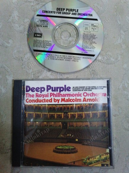 DEEP PURPLE - The Royal Philharmonic Orchestra Conducted By Malcolm Arnold ‎–  CD ALBÜM -2.EL